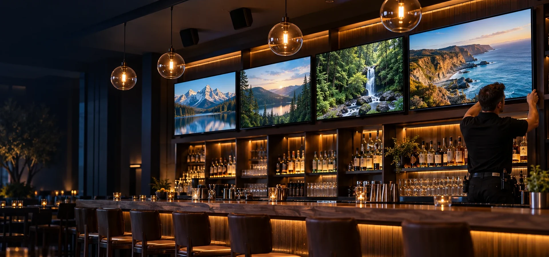 Commercial AV installation